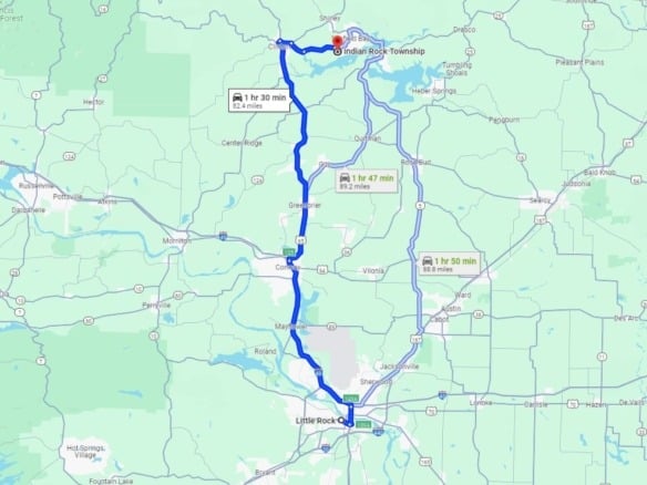 SOLD- 0.33-Acre Treed land for sale in Arkansas with water