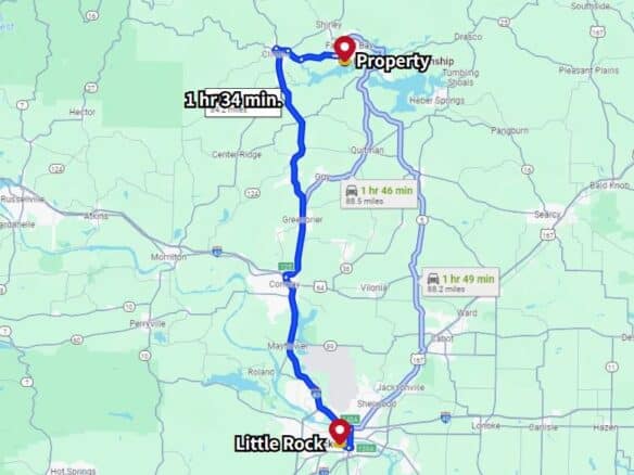 SOLD – 0.24-Acre Treed, Lake and Mountain view Arkansas Land for Sale