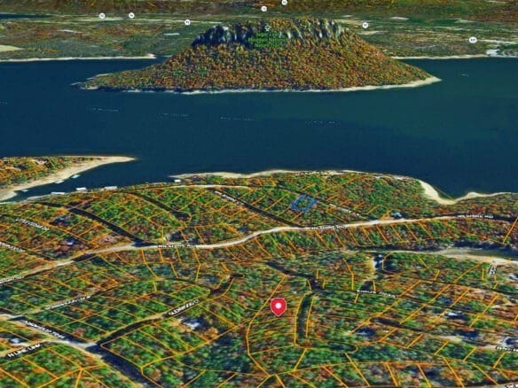 SOLD – 0.24-Acre Treed, Lake and Mountain view Arkansas Land for Sale
