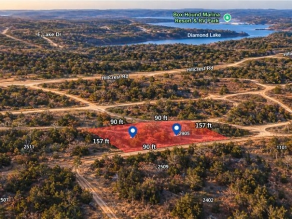 Prime Double lot Land for Sale in Arkansas Near the Lake