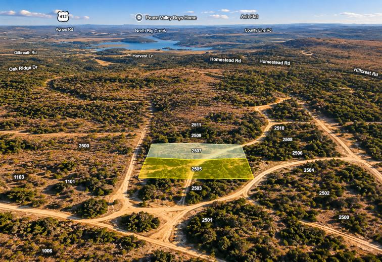 Prime Double lot Land for Sale in Arkansas Near the Lake