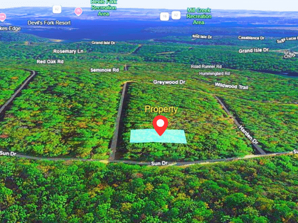 Privacy, Serenity, and Lake Views: 0.27 Acres Lot Ideal to Build/Retreat