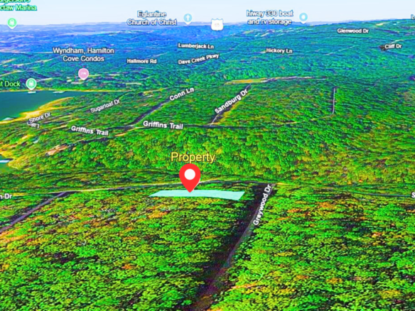 Privacy, Serenity, and Lake Views: 0.27 Acres Lot Ideal to Build/Retreat