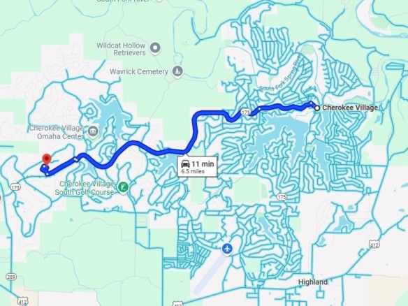 0.50-acre lot in Cherokee Village, Arkansas for Sale