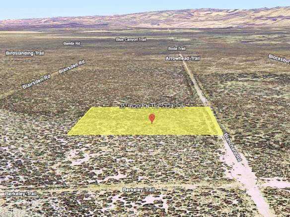 2.5 Acres Land to Build or Homestead, Santa Margarita, CA 93453