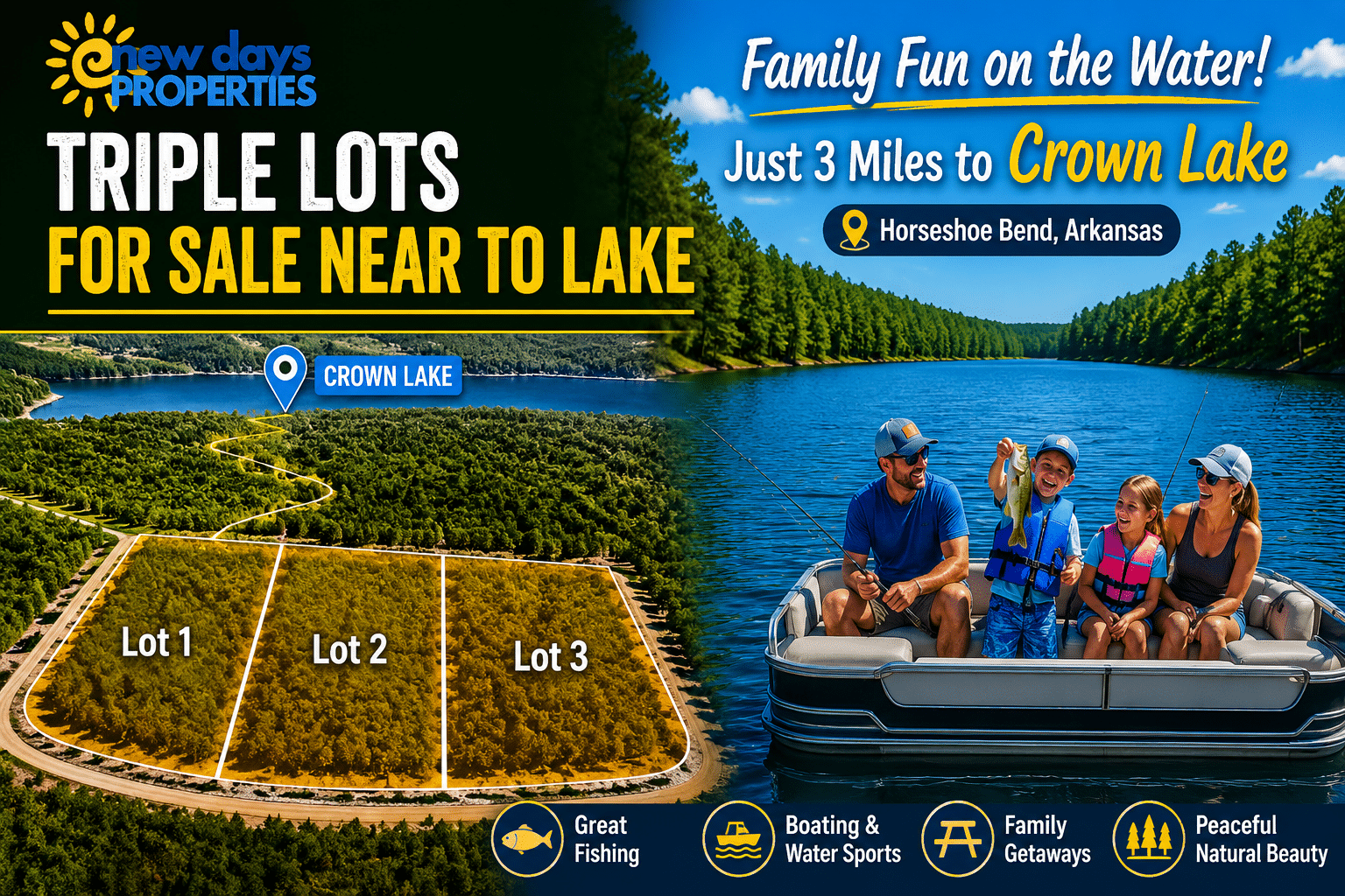 1 1.05 Acre Land for Sale in Arkansas Near to Lake