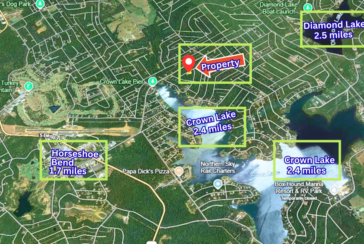 Wooded 0.47 Acre Near Crown Lake – Horseshoe Bend, AR! $145/Month!