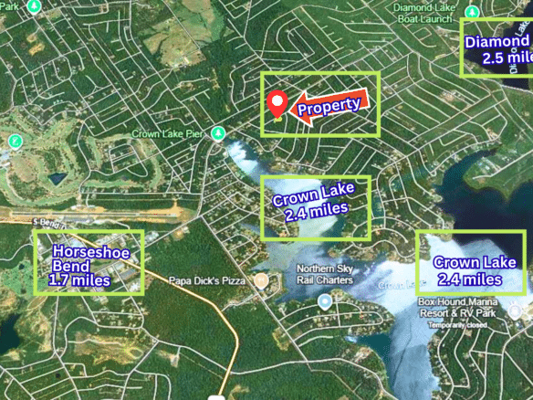 Wooded 0.47 Acre Near Crown Lake – Horseshoe Bend, AR! $145/Month!