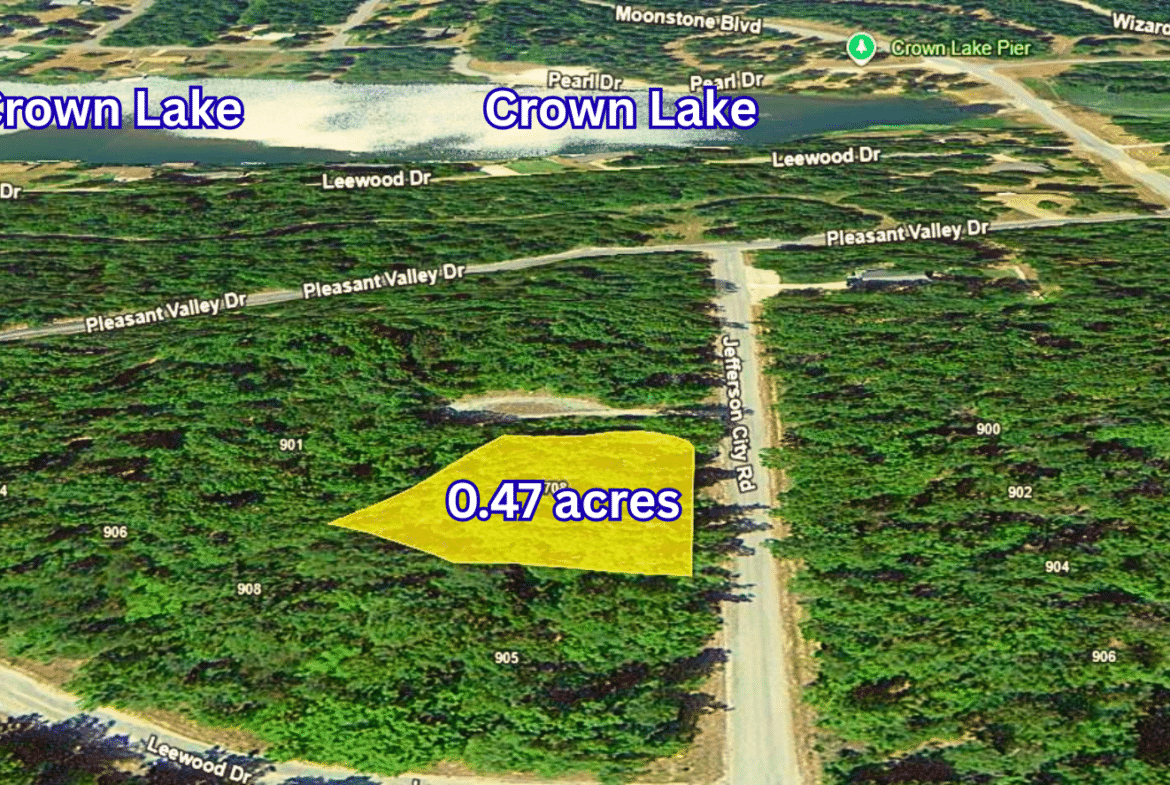 Wooded 0.47 Acre Near Crown Lake – Horseshoe Bend, AR! $145/Month!