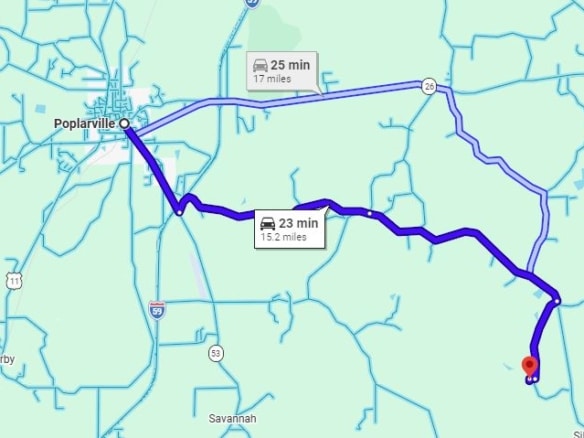 SOLD- 0.11 Acre to Build or Invest Near Wolf River, Poplarville, MS 93453