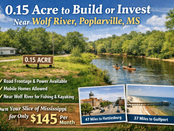 SOLD – 0.15 Acre to Build w/ Power Near Wolf River