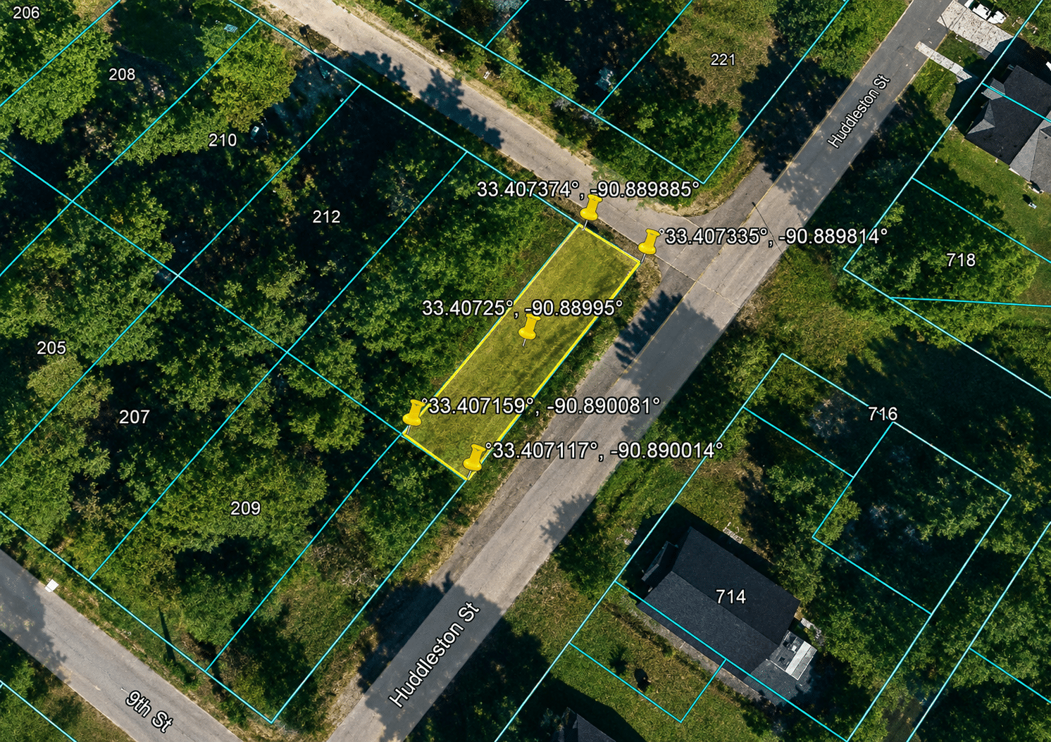 0.06-Acre Corner Lot for Sale in Leland, Mississippi