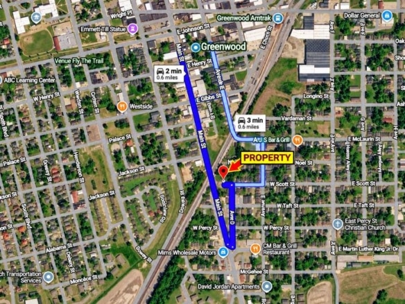 Greenwood Mississippi Land for Sale – 0.0574 Acres