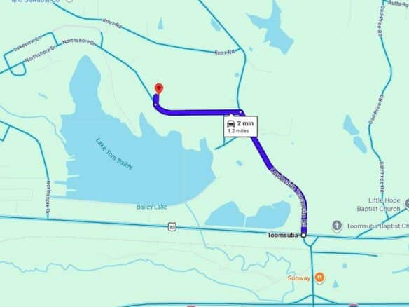 0.19-Acre Land Lot for Sale Near Lake Tom Bailey in Toomsuba, MS